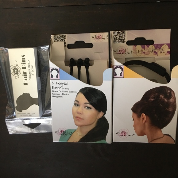 Whirl a Style Other - NEW Bun Twist Knot Hairstyle Maker + Bands Pins